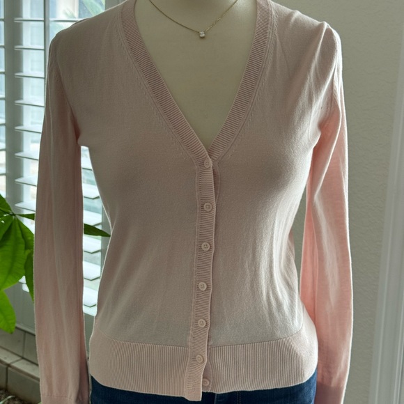 BANANA REPUBLIC SPRING CARDIGAN PINK SIZE SMALL - Picture 2 of 8